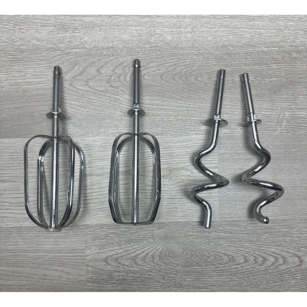 Oster‎ Regency Kitchen Center Mixer Attachments Beaters Dough Hooks Vintage